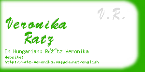 veronika ratz business card